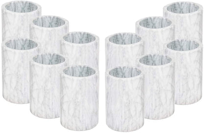 Luxury Marble Wine Chiller, White Stone Wine Holder, Barware Set of 1, 2, 6, or 12