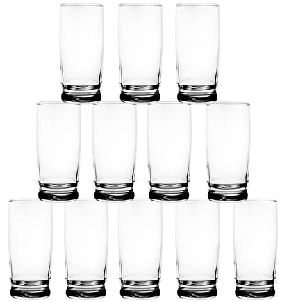 GIFTS PLAZA Drinking Glasses Set - 15.5 Ounce Crystal Clear Glass - Elegant Drinkware for Water, Beer, Juice and Beverages - Dishwasher Safe and Ideal for Everyday Use