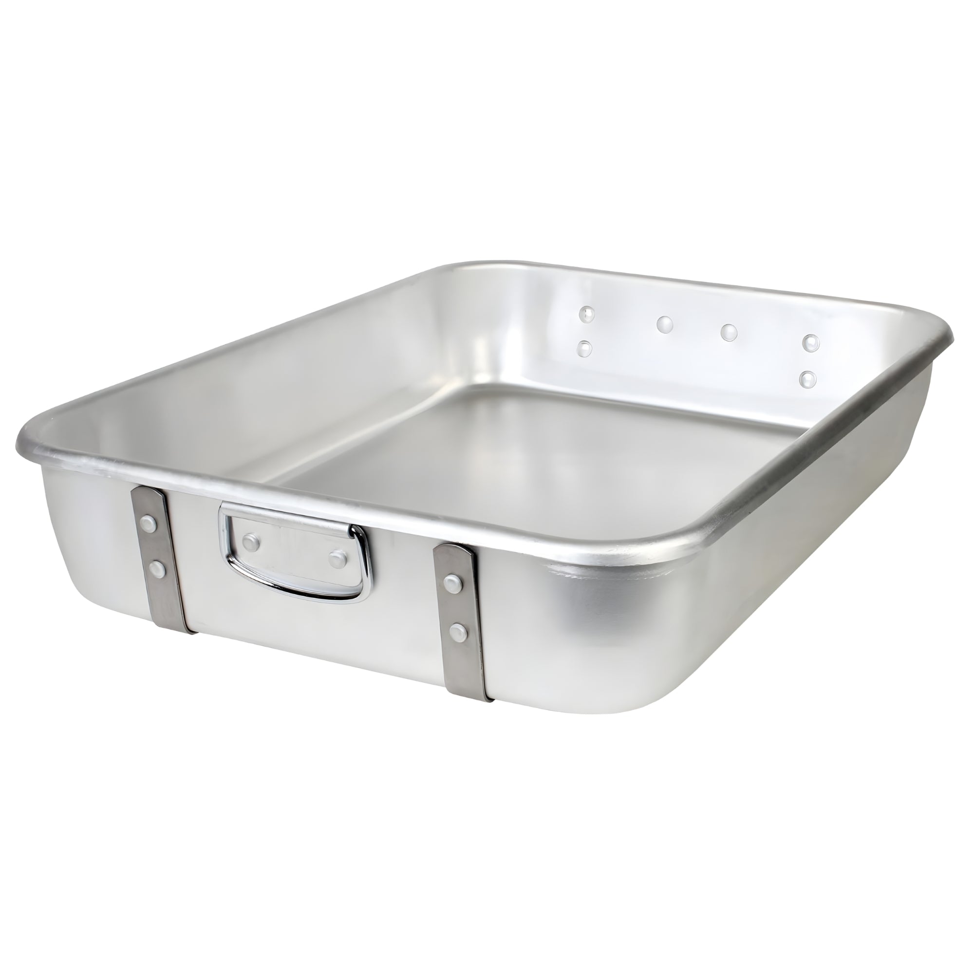 Heavy Duty Aluminum Roasting Pan with Optional Straps and Lugs