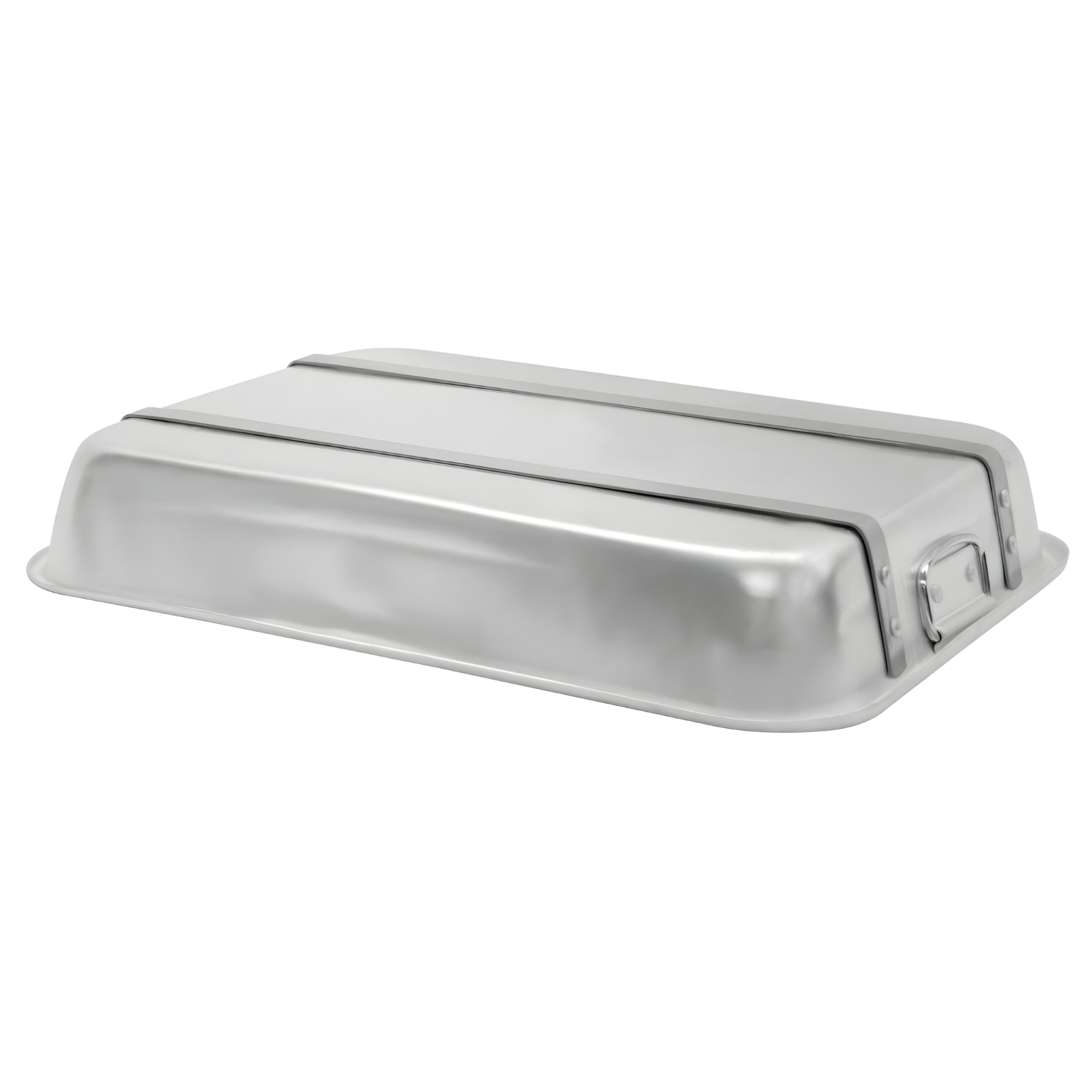Heavy Duty Aluminum Roasting Pan with Optional Straps and Lugs