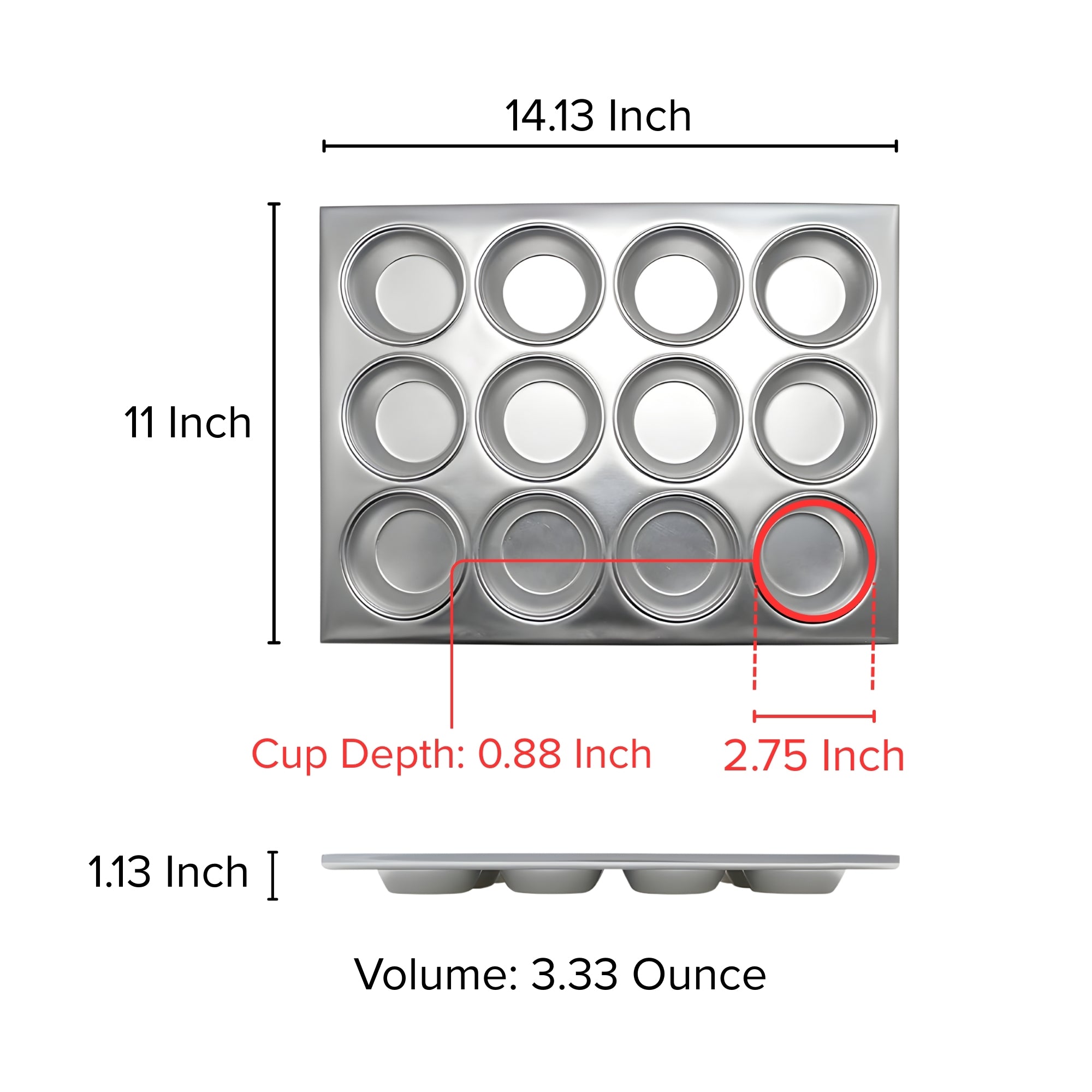 Aluminum Muffin Pan for Industrial Kitchens and Serious Home Chefs