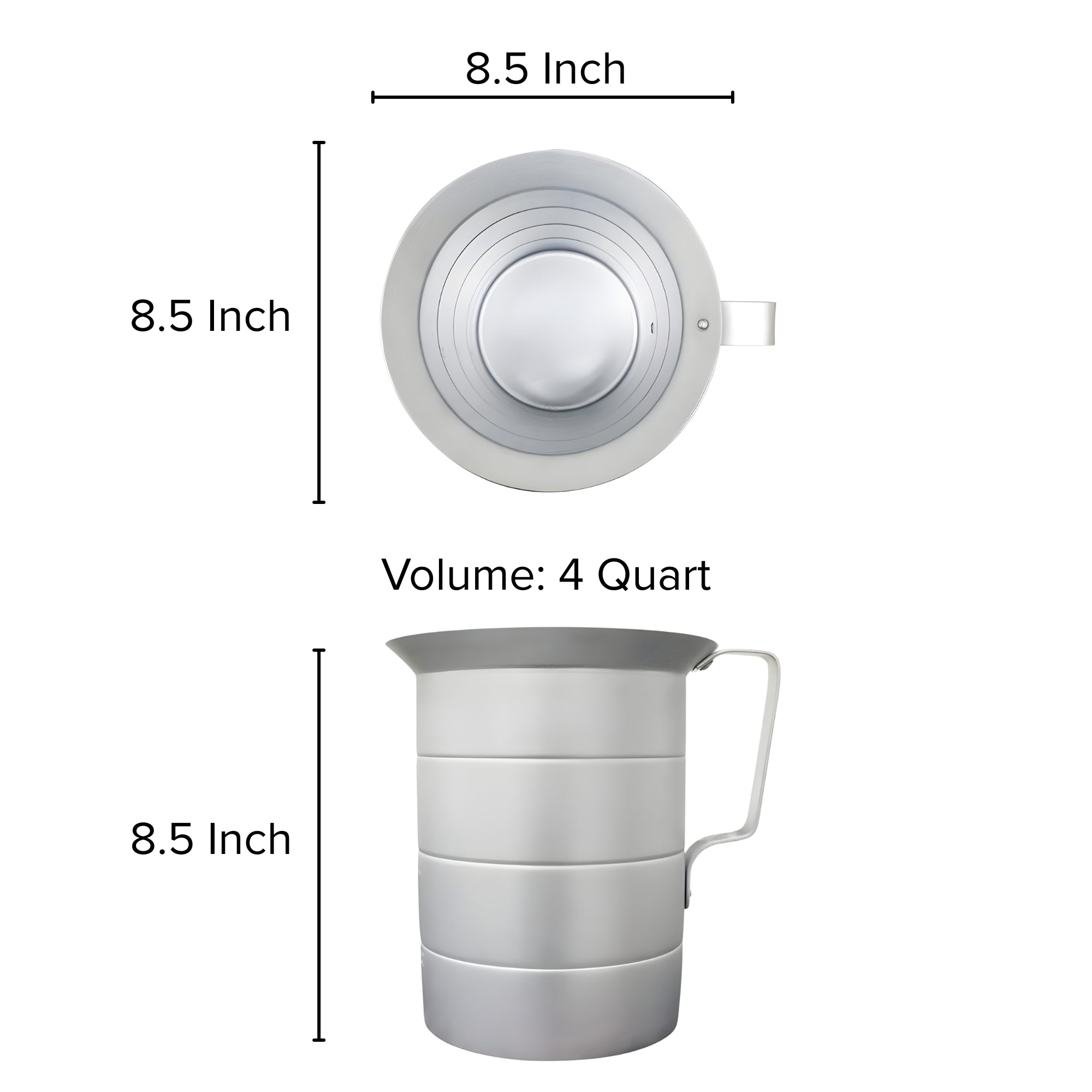 Heavy Duty Aluminum Liquid Measuring Cup with Handle