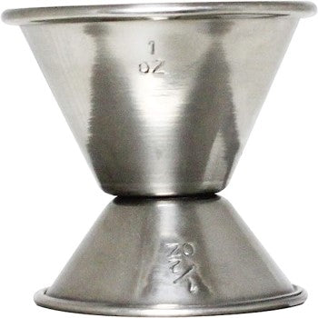 Measured Alcohol Jiggers 1/2 and 1 oz Size, Barware Set of 1, 2, 6, or 12 Pieces