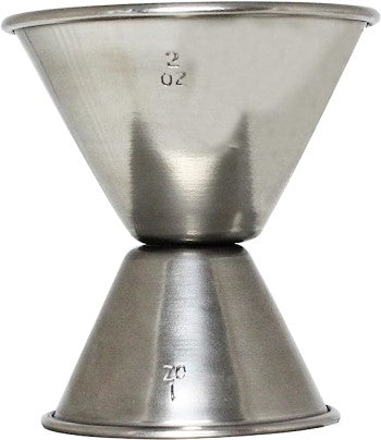 Measured Alcohol Jiggers for 1 and 2 oz Size, Barware Set of 1, 2, 6, or 12