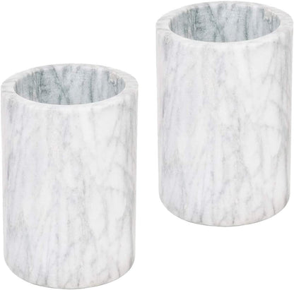 Luxury Marble Wine Chiller, White Stone Wine Holder, Barware Set of 1, 2, 6, or 12