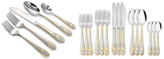 Flatware set stainless steel