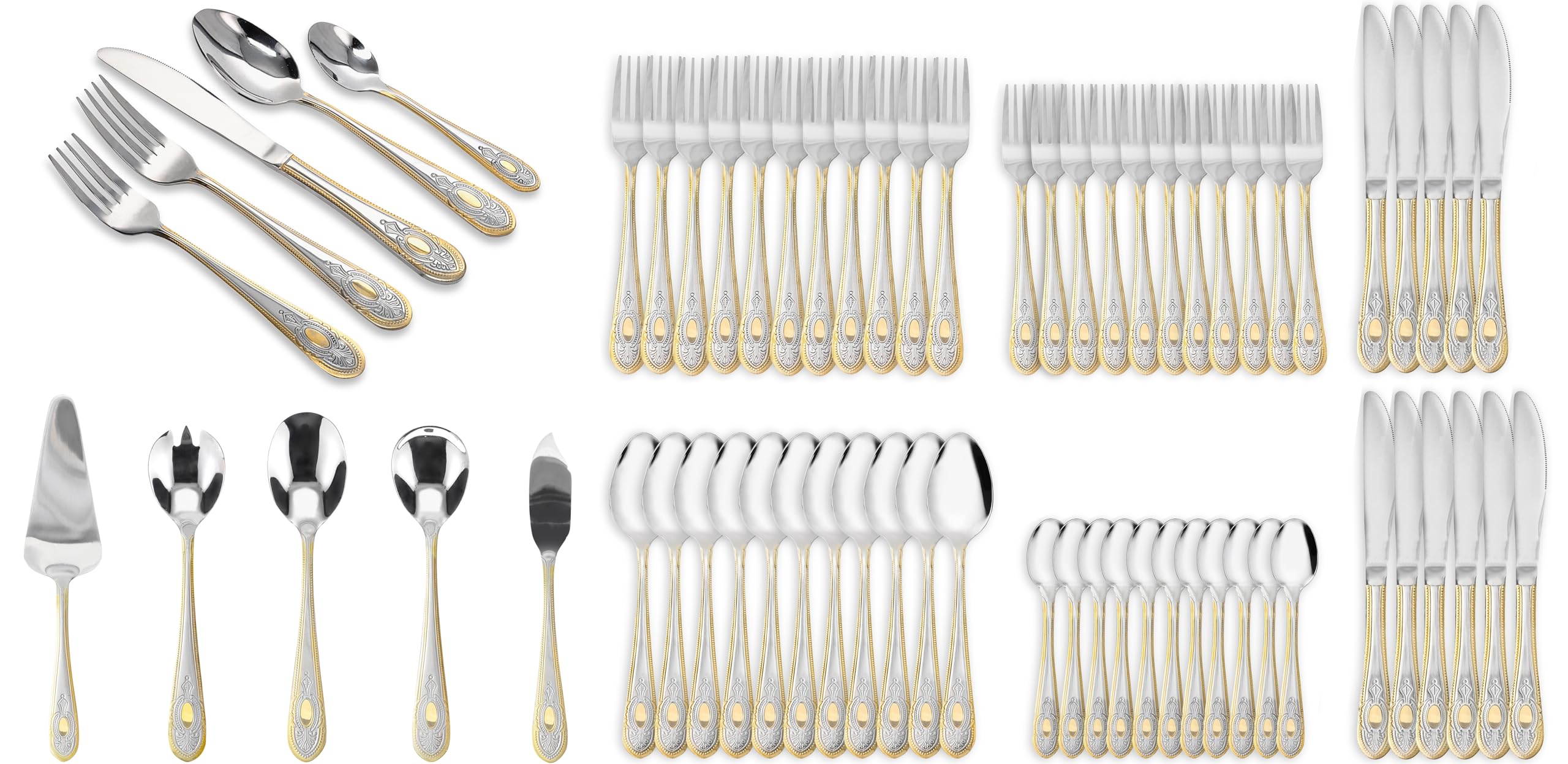 Flatware set stainless steel