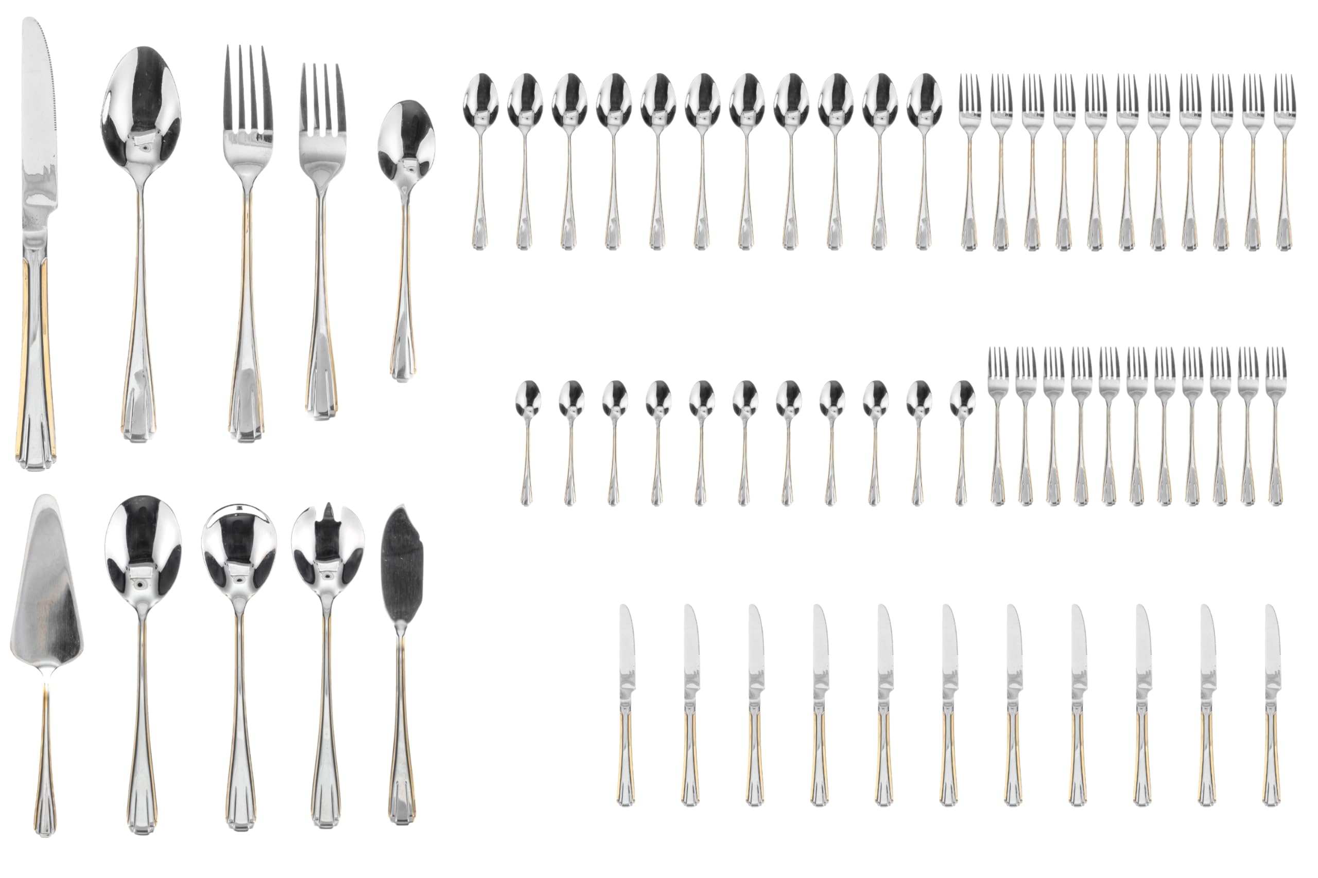 Flatware set stainless steel