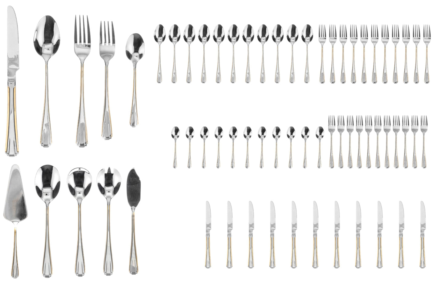 Flatware set stainless steel