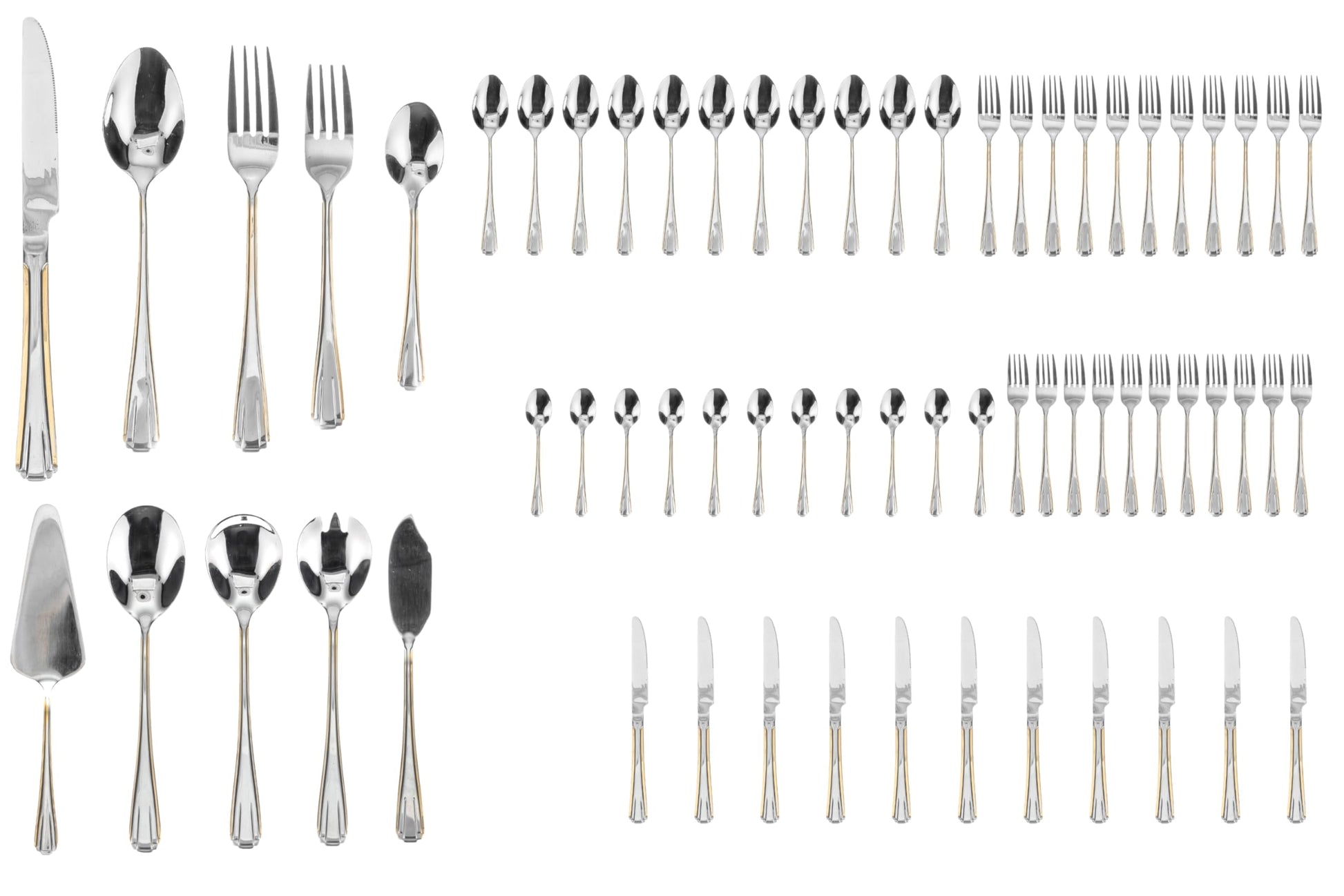 Flatware set stainless steel