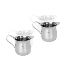 8 oz Stainless Steel Silver Bell Creamer Cream Pitcher for Milk, Barware Set of 1, 2, 6, or 12