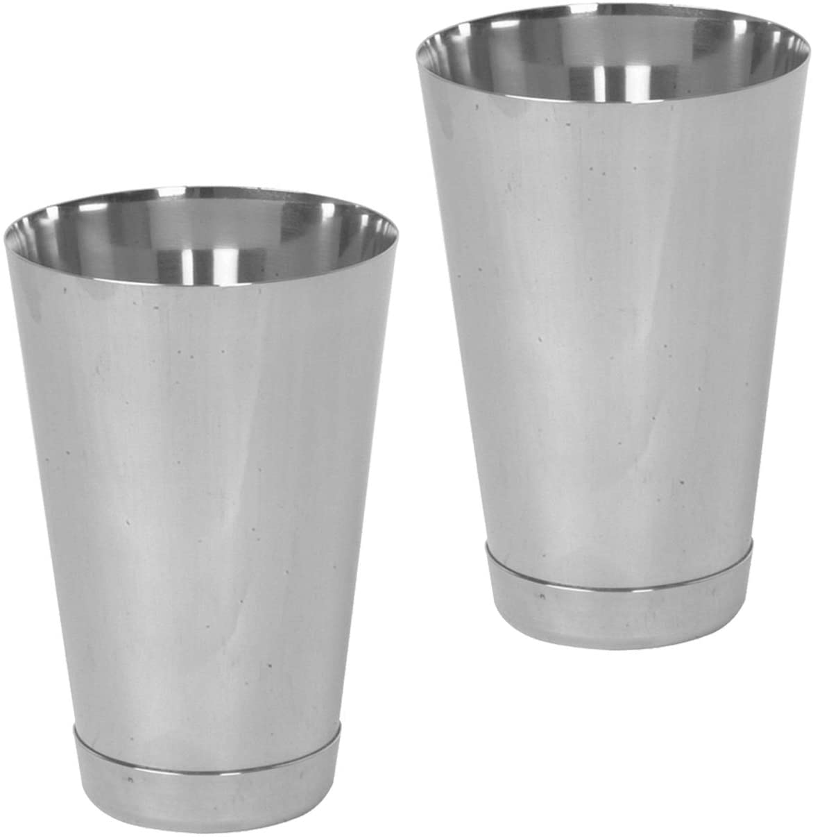 Stainless Steel Bar Shaker with Straight Lip, Malt Cup for Mixing Cocktail, Barware 15 OZ Set of 1, 2, 6, or 12 Pieces