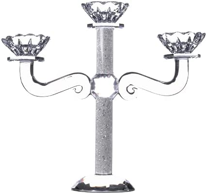 Judaica Crystal Candelabra 3 Arms