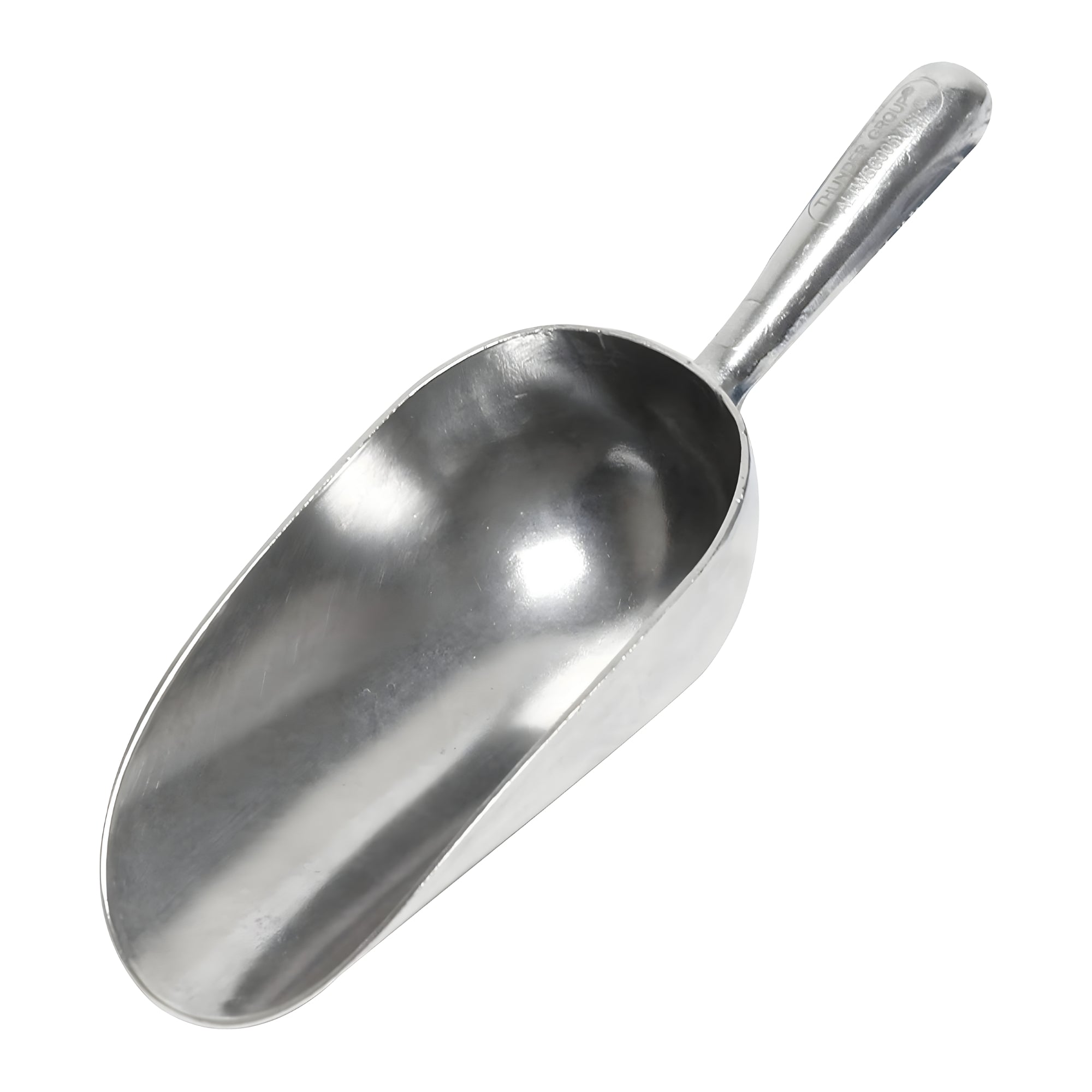 Round Bottom Aluminum Scoops for Bakeware, Candy Scoop, Pet Food, and Liquids - 1 or 12 Piece Options - 6 Sizes to choose from