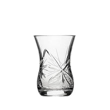 Set of 6 Neman Glassworks, 5-Oz Hand Made Vintage Russian Crystal Liquor Glasses, Turkish Tea Old-fashioned Glassware