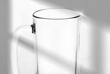 GIFTS PLAZA Beer Mugs Set of 4 - Crystal Clear Drinking Glass, 16 Ounce - Glassware Mugs with Handle for Coffee, Juice, Water and Beverages - Ideal Gift for Him or Her (4)