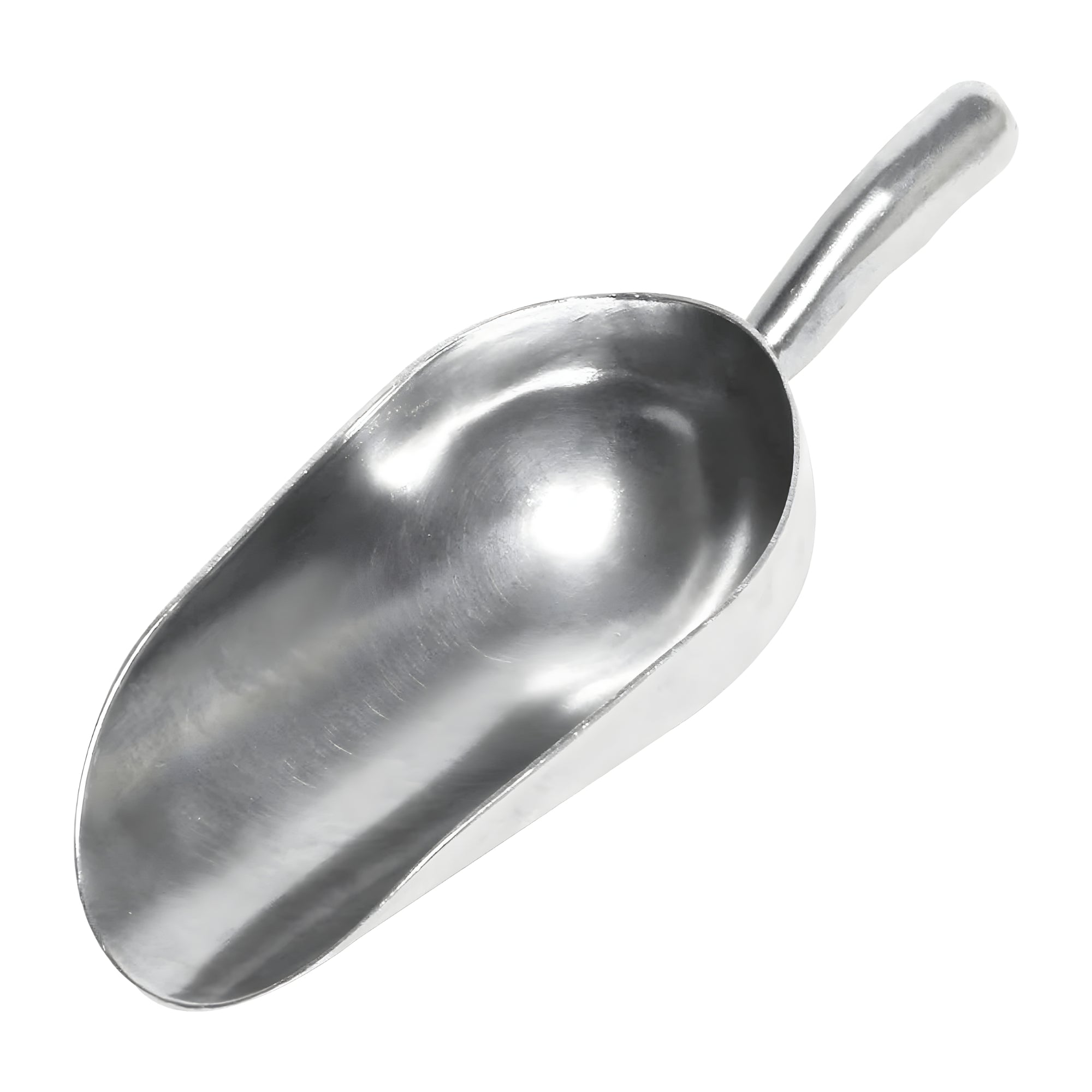 Round Bottom Aluminum Scoops for Bakeware, Candy Scoop, Pet Food, and Liquids - 1 or 12 Piece Options - 6 Sizes to choose from