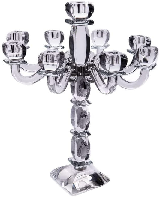 Judaica Crystal Candelabra 9 Arms