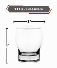 Rocks Glasses Set of 4 ? 13 Ounce, Heavy Base DOF Glassware - Elegant Old Fashioned Drinkware for Whiskey, Cocktails, Cognac, Vodka - Gifts for Him or Her (4)