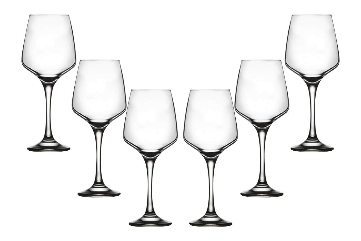 Goblet Glassware - 13.5 Ounce Crystal Clear Glasses - Drinking Glass for Cocktails, Wine and Liquors - Ideal for Bar, Parties, Wedding Gifts and Home