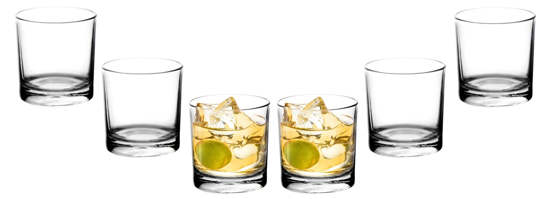 Old Fashioned Glasses - 10 Ounce, Rocks Glassware for Serving Spirits, Cocktails, Whiskey and More - Ideal for Bar, Kitchen or as a Thoughtful Gift