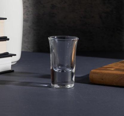 Shot Glass with Heavy Base - Clear Drinking Glasses for Liquors - 1 Ounce, Glass Cups for Whiskey, Vodka and Tequila - Unique Gift for Him