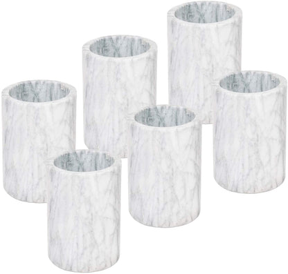 Luxury Marble Wine Chiller, White Stone Wine Holder, Barware Set of 1, 2, 6, or 12