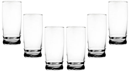 GIFTS PLAZA Drinking Glasses Set - 15.5 Ounce Crystal Clear Glass - Elegant Drinkware for Water, Beer, Juice and Beverages - Dishwasher Safe and Ideal for Everyday Use