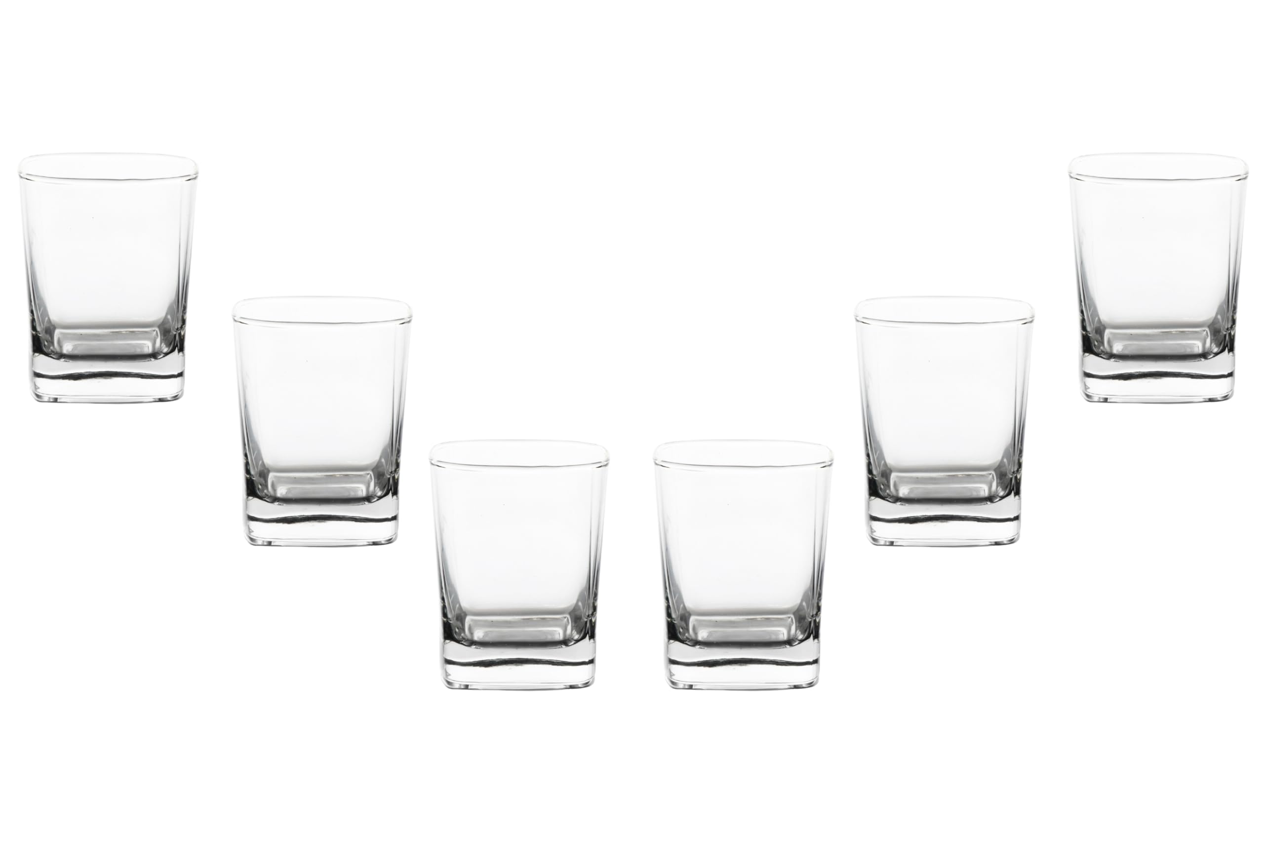 Rocks Glasses – 10 Ounce Modern Stemless Whiskey Drinking Glasses, Square Shot Glasses perfect for Cocktails, Bourbon, Margarita, or Beer – Versatile Glassware Set