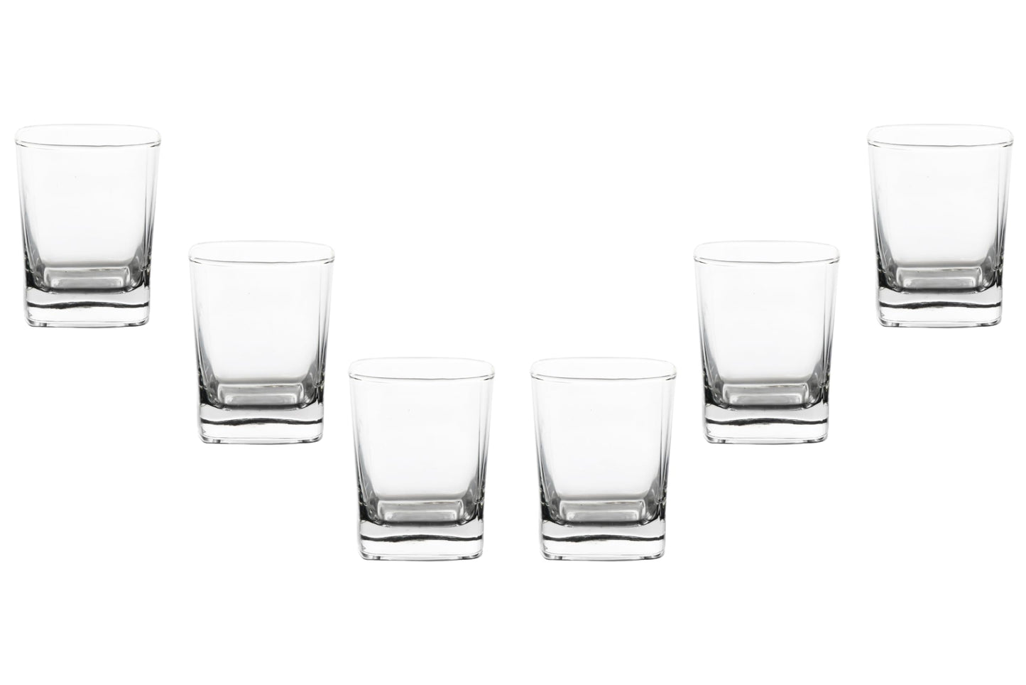 Rocks Glasses – 10 Ounce Modern Stemless Whiskey Drinking Glasses, Square Shot Glasses perfect for Cocktails, Bourbon, Margarita, or Beer – Versatile Glassware Set