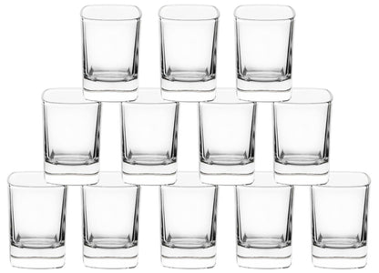 GIFTS PLAZA Shot Glasses - 2 oz. Square Shot Glass with Heavy Base - Crystal Clear Drinking Glass for Tequila, Espresso Martini and Drinks - Gift for Men, Father's Day Gift