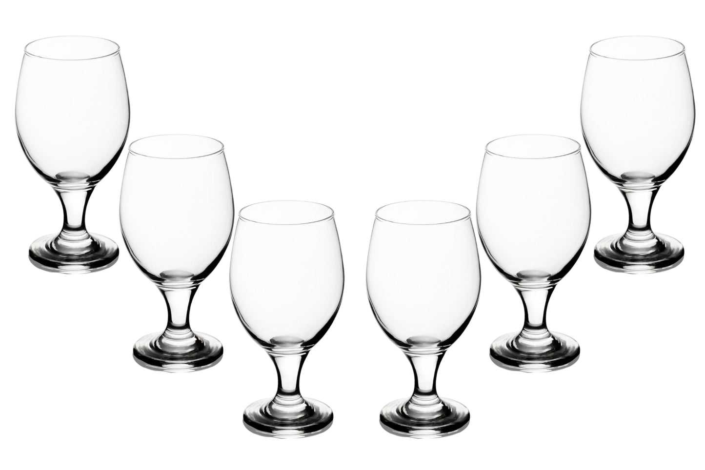 Water Glasses 14 Ounce - Goblets for Formal or Casual Meals Wine, Cocktail, Sangria, Aperol Spritz - Crystal-Clear Glassware Set for Tea Parties or Casual Drinks - Hosting Essentials