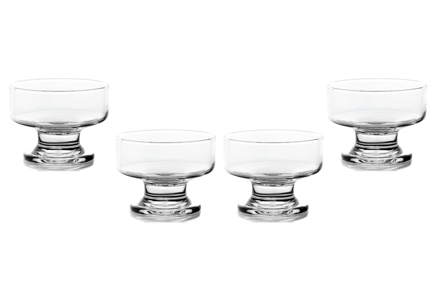 Ice Cream Glass Bowls – 7 Ounce Perfect Dessert Glass Bowls for Snacks, Fruit, Ice Cream, Sundae and More – Elegant Dinnerware for Dining and Parties