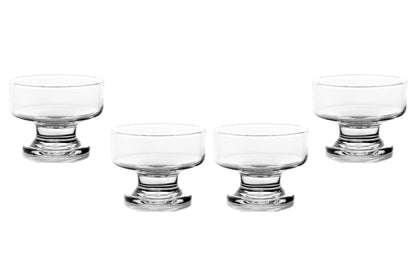 Ice Cream Glass Bowls – 7 Ounce Perfect Dessert Glass Bowls for Snacks, Fruit, Ice Cream, Sundae and More – Elegant Dinnerware for Dining and Parties