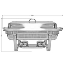 Excellante 8 Quart Stainless Steel Chafer, Stackable