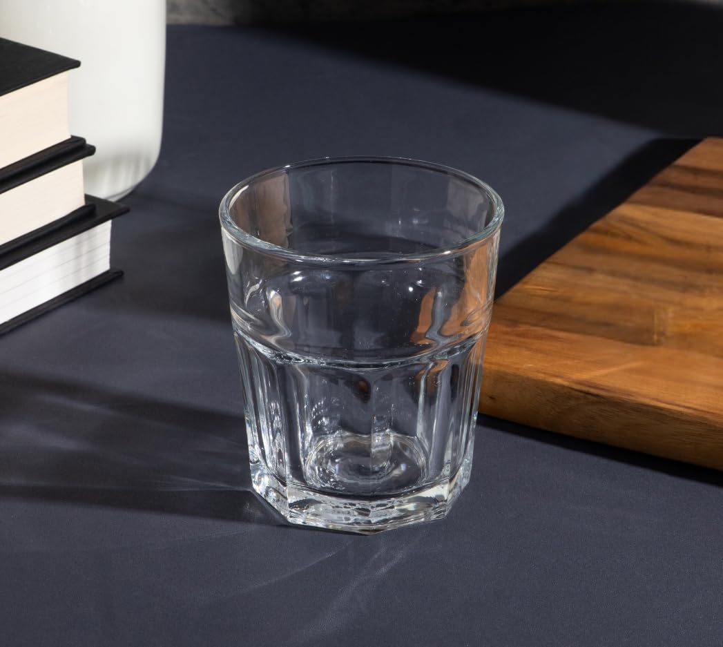 Double Old Fashioned Whiskey Glass - Drinking Glasses - 12 oz. Crystal Clear Glass Cups for on the Rocks Drinks - Unique Gifts for Men