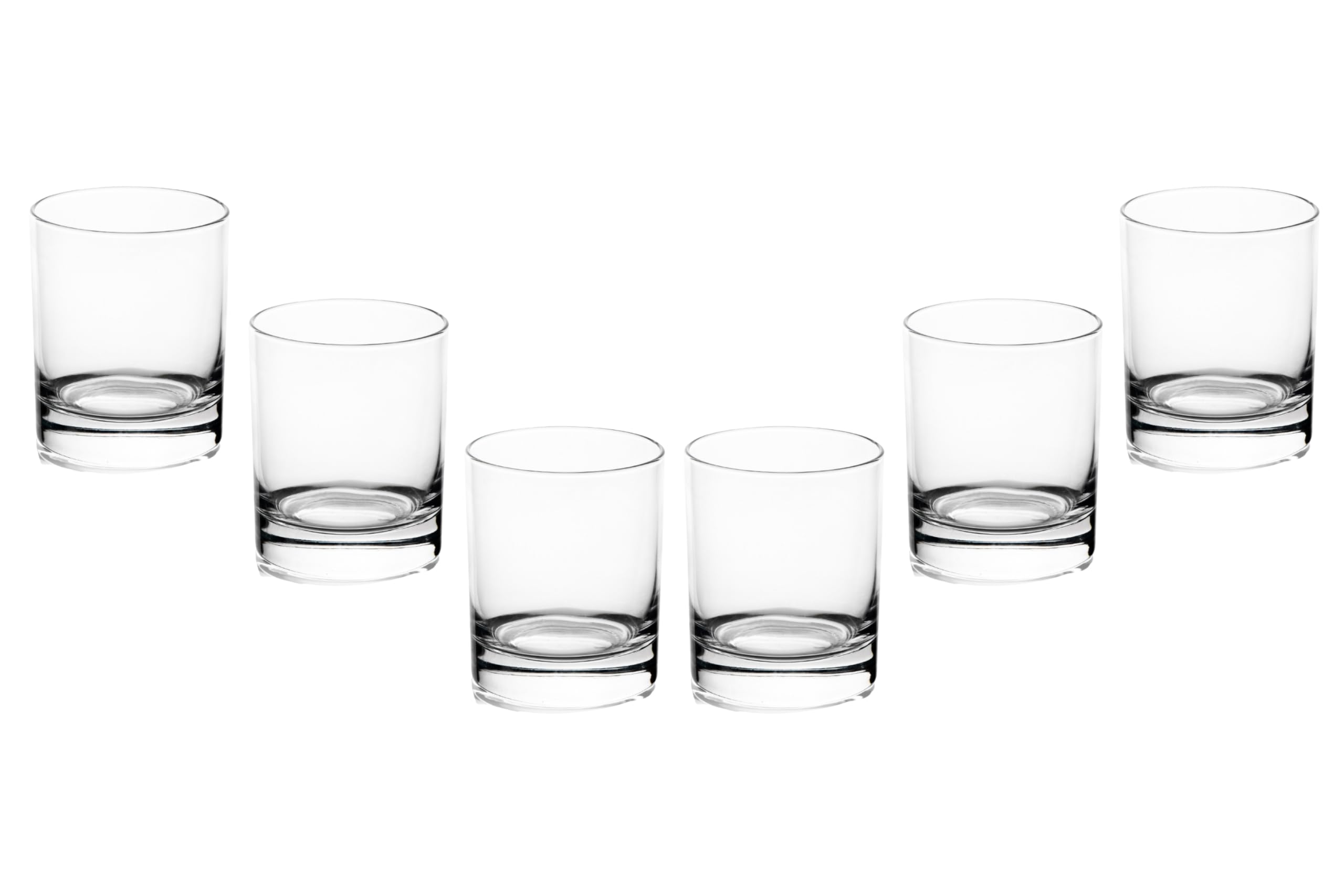 Rocks Stemless Juice Glasses – 10.25 Ounce Modern Clear Glassware – Perfect Drinking Glasses for Water, Juice, Cocktails, Whiskey, and Everyday Use