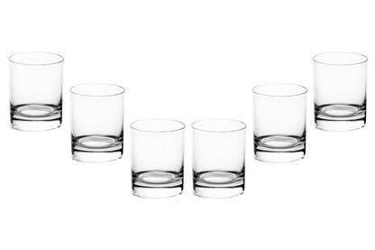 Rocks Stemless Juice Glasses – 10.25 Ounce Modern Clear Glassware – Perfect Drinking Glasses for Water, Juice, Cocktails, Whiskey, and Everyday Use