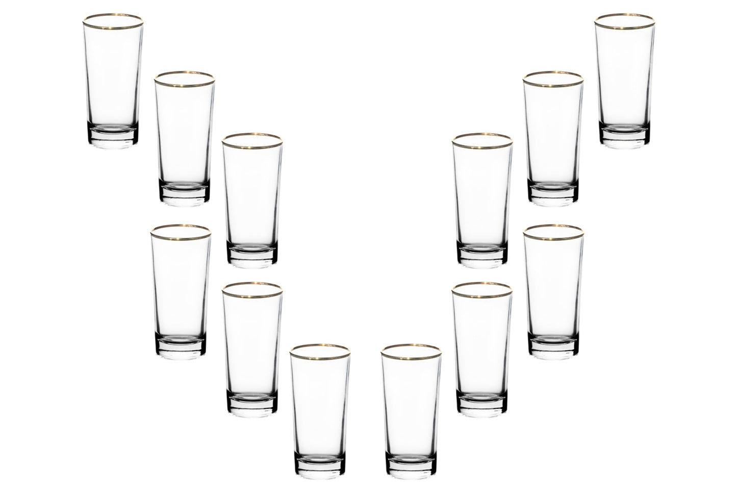 Highball Glasses - 10 Ounce Water and Tea Glassware for Juice, Whiskey, Wine, Cocktails, and More - Crystal Clear Versatile Stemless Drinking Glasses for Everyone