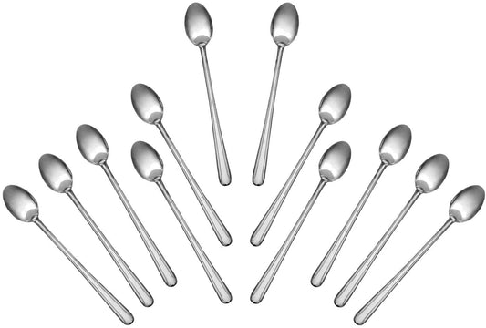 Side view of Domilion Series dinner fork and knife showing the mirror-polished finish and handle profile