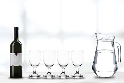 Water Glasses – 10 Ounce Modern Cocktail Goblets, Perfect Drinking Glasses for Wine, Cocktails and More – Elegant Glassware for Parties and Daily Use