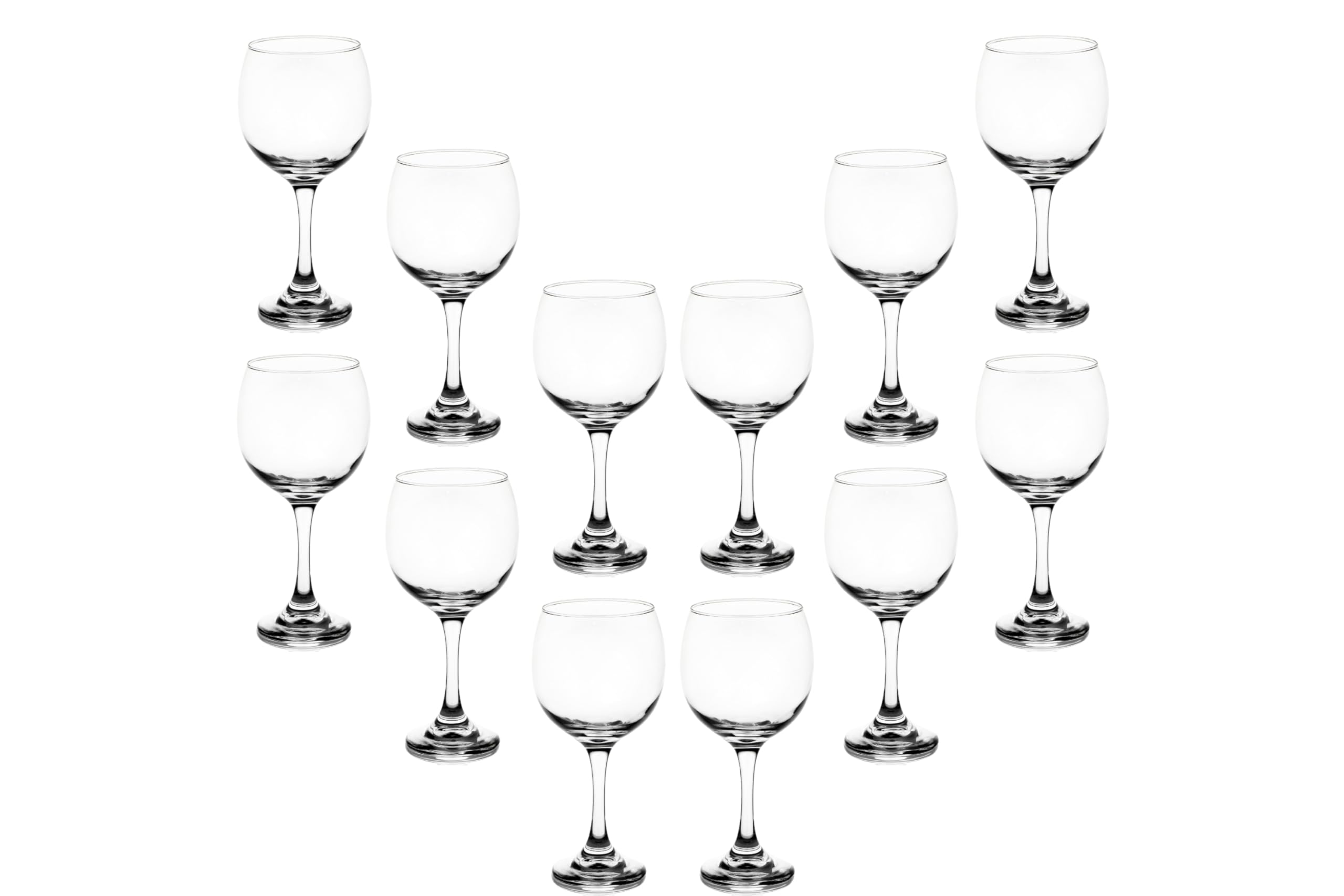 Wine Glasses – 20 Ounce Modern Crystal Clear Stemmed Goblets – Perfect Drinking Glassware for Water, Red Wine, White Wine, Champagne, Cocktails and More
