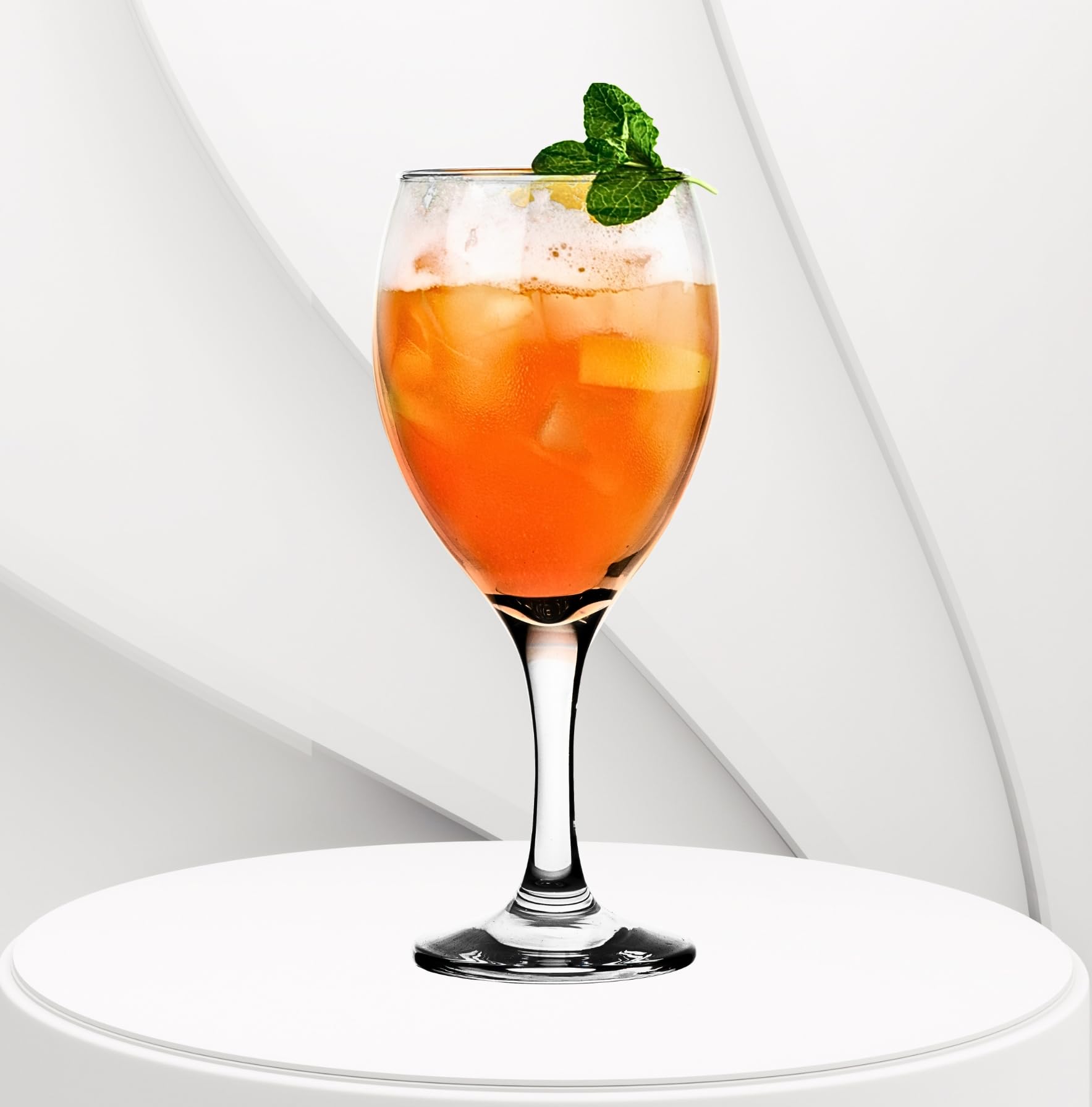 Goblet Glassware - 15.5 Ounce Long Stem Wine Glass - Crystal Clear Drinking Glasses for Red or White Wine, Cocktails and Mocktails - Suitable for Bar , Home and Special Events