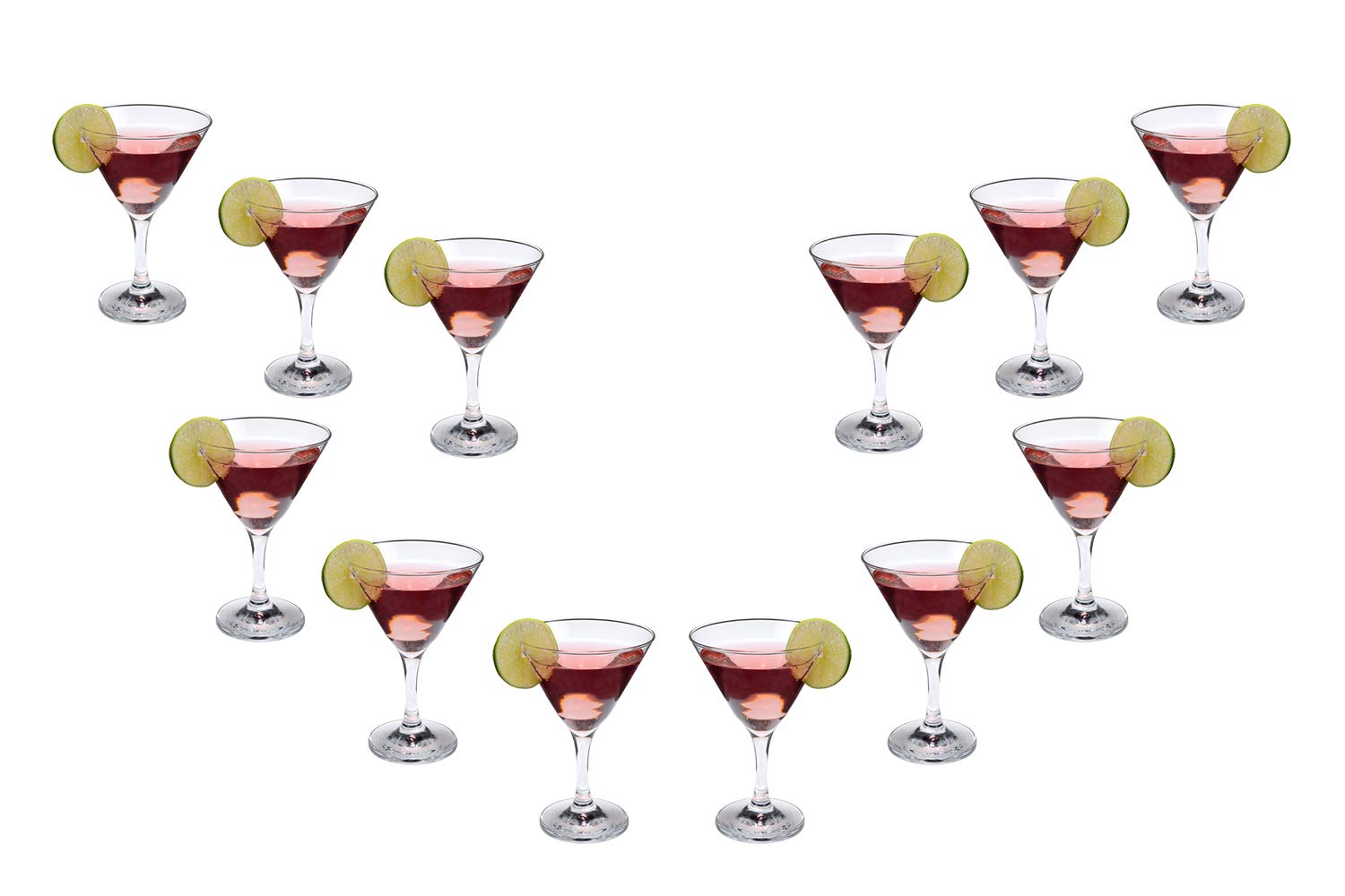 Martini glasses presented in gift-ready packaging for a special occasion