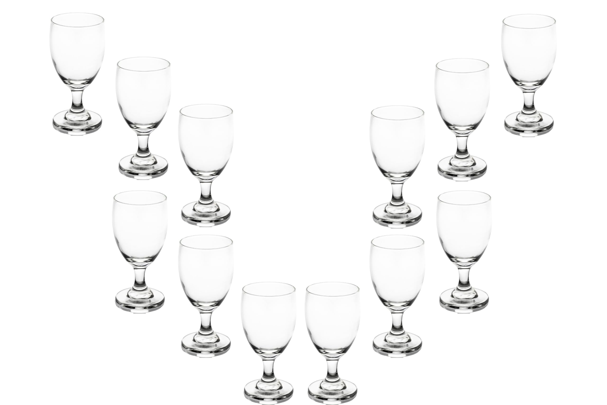 Water Glasses – 10 Ounce Modern Cocktail Goblets, Perfect Drinking Glasses for Wine, Cocktails and More – Elegant Glassware for Parties and Daily Use