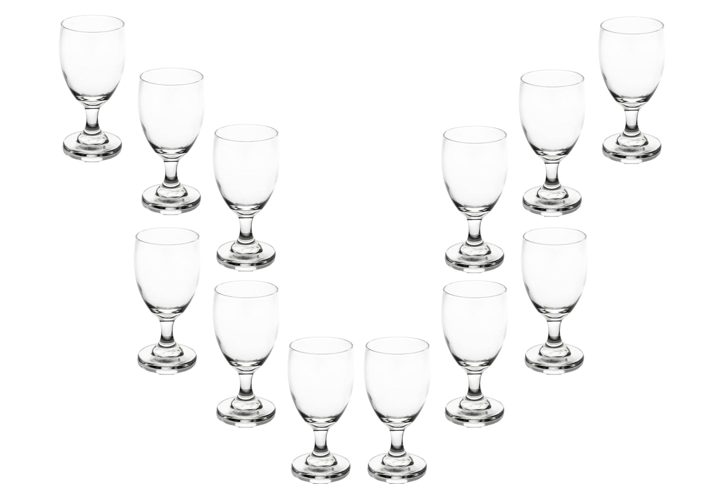 Water Glasses – 10 Ounce Modern Cocktail Goblets, Perfect Drinking Glasses for Wine, Cocktails and More – Elegant Glassware for Parties and Daily Use