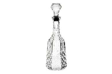 GIFTS PLAZA Liquor Decanter Glass - 35.5 Ounce Whiskey Decanter Glass Alcohol Bottle for Tequila, Bourbon, Brandy, Rum and Vodka - Unique Liquor Bar and Party Decorations