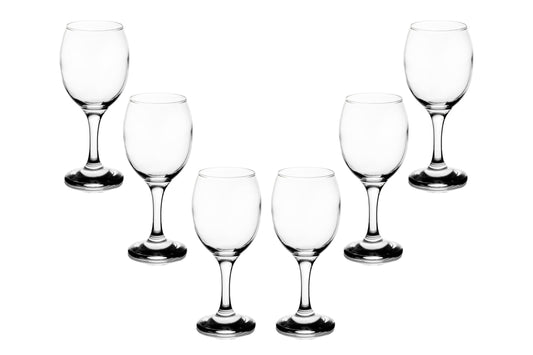 Wine Glasses - 8 Ounce Modern Crystal Clear Goblets, Perfect for Red Wine, Cocktails, and Champagne - Elegant Stemmed Glassware for All Occasions