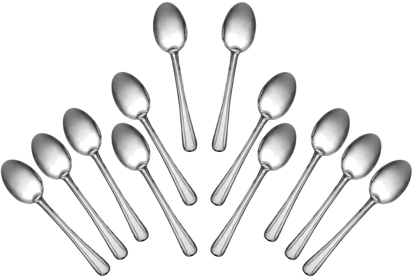 Stainless Steel Flatware, Set of 12 - Domilion Series