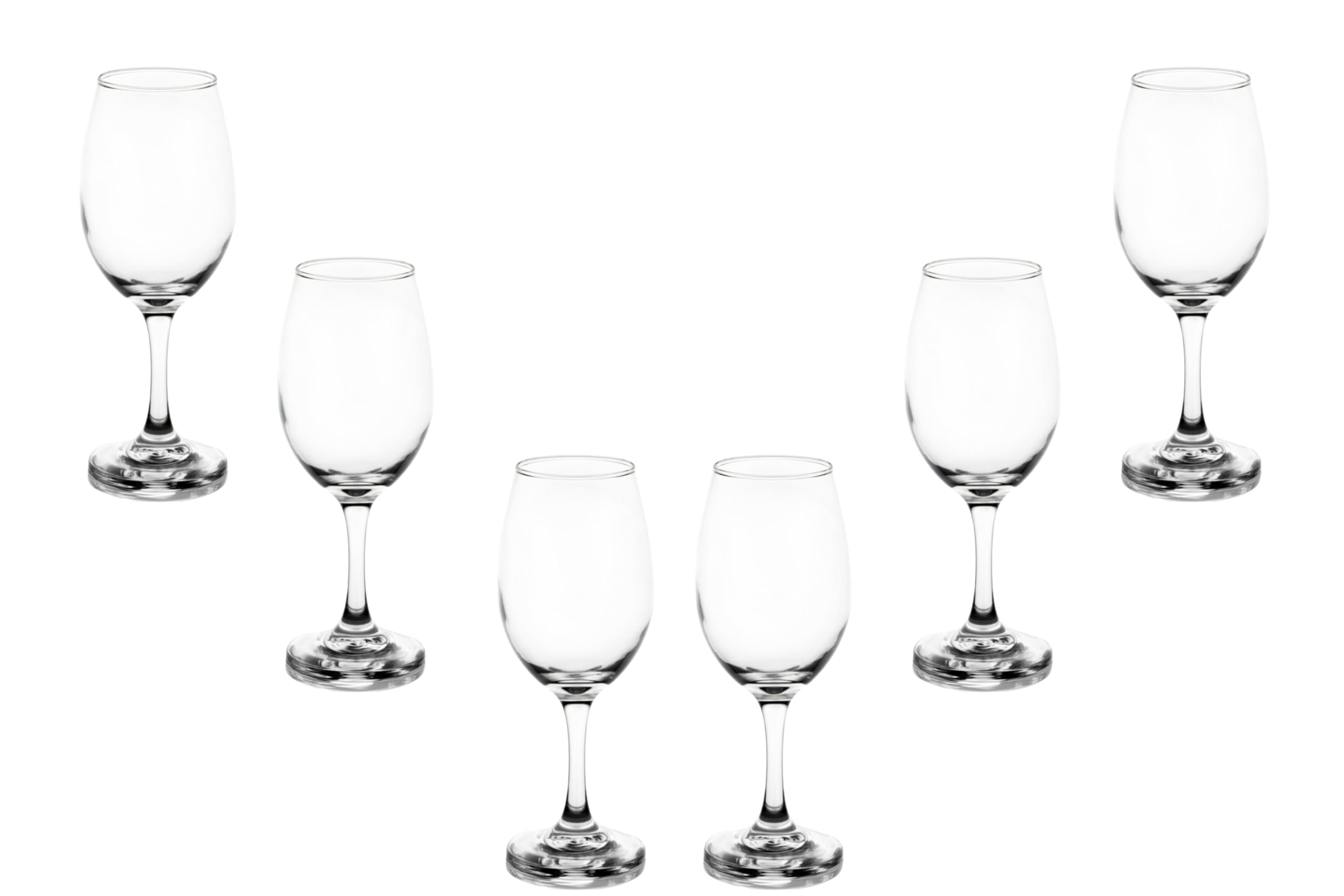 Wine Glasses – 12.5 Ounce Crystal Clear Stemmed Goblets for Red Wine, Cocktails, Champagne, Water – Elegant Drinking Glassware for Any Occasion